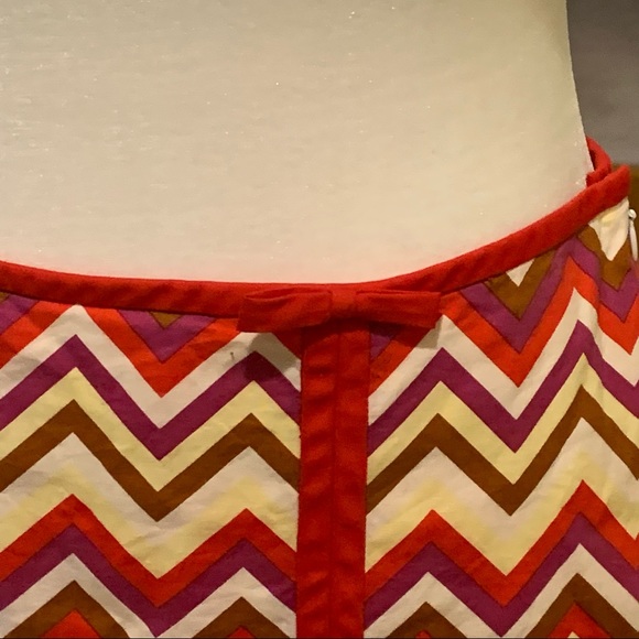 Tibi Striped Chevron Wrap Mini Skirt 6 - Picture 4 of 11